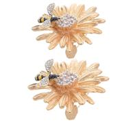 SUPVOX 2pezzi Gioielli Forma di Ape per Donna Spilla Forma di Fiore Spilla di Ape Retro da Bavero di Fiore da Bavero di Sciarpa Spille per Donna Strass