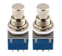 SUPVOX 2pezzi Interruttore Pedale True Bypass per Chitarra Aggancio Pulsante Pedale in Metallo per Effetto Stomp per Chitarra Commutazione Precisa e Stabile Gestione Versatile degli Effet