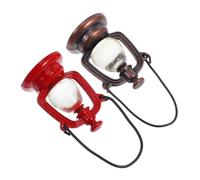 SUPVOX 2pezzi Lampade in Miniatura Vintage Per Casa Delle Bambole Accessori Per Mobili Per Casa Delle Bambole Realizzate Materiali Dettagli Raffinati Pratiche e Adatte Come Oggetto Per