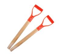 SUPVOX 2pezzi Manico Di Legno Sostitutivo Per Forca Da Giardino Con Impugnatura d Comoda e Attacco Rapido Per Scavo e Giardinaggio Resistente Per Attrezzi Da Esterno