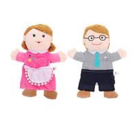 SUPVOX 2pezzi Marionette Mano Per Famiglie Di Burattini Morbidi Versione Per Gioco Educativo e Racconti Per Ragazzo Ragazza Ai Anni Per Attività Familiari e Intrattenimento