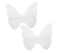 SUPVOX 2pezzi Porta Dischi in Vinile Da Parete in Acrilico Trasparente Forma Di Farfalla Supporto Per Album e Cd Organizzatore Di Parete Per Decorazione Della Casa