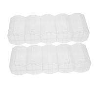 SUPVOX 2pezzi Porta Fiches da Poker in Plastica Trasparente Scatola per Fiches da Gioco con Comodo per Conservare e Trasportare