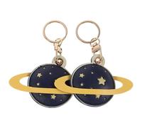 SUPVOX 2pezzi Portachiavi Forma Pianeta in Pu Da Accessorio Portachiavi Solare Spaziale Carino Per Borse e