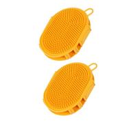 SUPVOX 2pezzi Spazzola Da Bagno Per Cani e Gatti Massaggiante e Portatile Leggera e Compatta Con Forte Potere Pulente Per Shampoo e Rimuovere Polvere Accessorio Comodo Per Cura Degli Anim