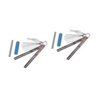 SUPVOX 2pezzi Strumenti Per Liutai Fresa Per Scanalature Estrattore Per Perni Del Ponte e Piastra Di Misura Per Manutenzione Chitarra e Basso