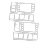 SUPVOX 2sets Fustelle Acciaio al Carbonio per Strisce Pellicola Fotografica Modelli per Biglietti e Scrapbooking Fustelle per Lavori Fai da Te e Creazioni Artigianali