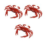 SUPVOX 3 Granchio Simulazione Acquatico Rosso per Decorazione per Giochi Bagno e Sviluppo