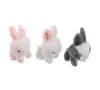 SUPVOX 3 Mini Portachiavi A Forma Di Coniglio Decorazione Di Halloween Bomboniere Per Feste Di Halloween Simpatico Ciondolo A Forma Di Coniglio Coniglietto Bomboniere Per Sacchetti