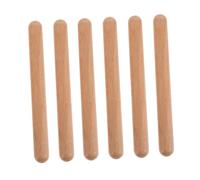 SUPVOX 3 paia Bacchette Ritmiche in Legno Massello Strumento Percussione per Principianti Claves Naturali Tonalità Chiara per Educazione Musicale e Sviluppo Ritmo
