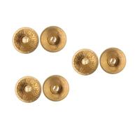 SUPVOX 3 Paia Di Zills in Rame Per Piatti Da Dito in Rame Dimensioni 54 * 1 4 Mm E Design A Forma Di Campana