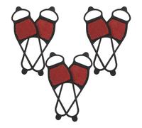 SUPVOX 3 Paia Ramponi da Ghiaccio Antiscivolo per Scarponi Trekking in Silicone Flessibile Sabbia Grossolana, Copriscarpe Portatili per Escursionismo Invernale, Pesca su Ghiaccio