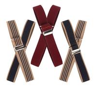 SUPVOX 3 Paia Reggimaniche Elastici Regolabili Antiscivolo per Uomo e Donna Fasce Elastiche per Maniche Camicia da Stretchy Sleeve Holders Comodi e Facili da Indossare