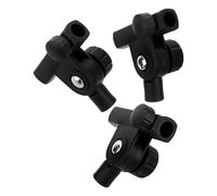 SUPVOX 3 Pezzi Adattatore Microfono a T Giunto Rotante, Filettatura 1/4 | Asta Microfono e Barra Trasversale da 15mm, Supporto Stabile, Smontaggio Rapido, Nero