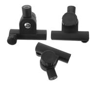 SUPVOX 3 Pezzi Adattatore Microfono T Girevole 3/8 Pollici per Asta Boom | Compatibile Barra da 15mm, Supporto Stabile, Controllo Preciso della Posizione, Nero