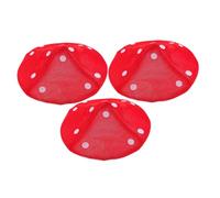 SUPVOX 3 Pezzi cappello divertente accessori rossi cappello a fungo cappelli da festa a fungo costume per cappelli divertenti per stupidi cappelli per stoffa rosso