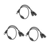 SUPVOX 3 Pezzi Cavo Midi Splitter Cavo Maschio Due Femmine per Audio Adattatore Pin per Musicisti e Produttori Design Flessibile e Protezione