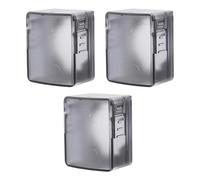 SUPVOX 3 Pezzi Copri Pomelli Sicurezza Nero Opaco Protezione Antiblocco per Porte e Armadi Blocca Manopole per Camerette Bagni e Spazi Giochi Sblocco Facile per Adulti