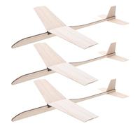 SUPVOX 3 pezzi Kit Modellini Aerei in Legno da Assemblare Aerei Artigianali Non Verniciati per Giocattoli Creativi DIY per Progetti Scolastici e Feste di Natale