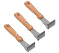 SUPVOX 3 Pezzi Raschietto Manuale per Corteccia in Acciaio Inox e Legno | Scortecciatore per Frutteto, Impugnatura Ergonomica, Riduce la Fatica, Pulizia, per Primavera