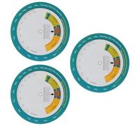SUPVOX 3 Pezzi Ruota Bmi Portatile in Plastica per Calcolo Indice Massa | Sezioni Colorate Chiare, Lettura Rapida, Uso su Bagno e Scrivania, Adatta a Anziani