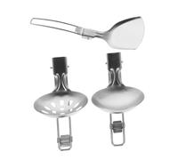 SUPVOX 3 Utensili Pieghevoli e Compatti per All Spatola Multifunzione Cucchiaio Picnic Escursioni e Bbq