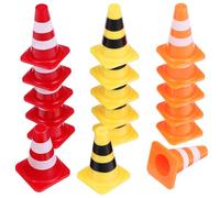 SUPVOX 30 Mini Coni Stradali per Coni Stradali Colorati Sicuri Resistente Educativi per Apprendimento Precoce e Giochi