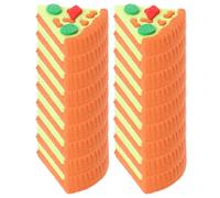 SUPVOX 30 Mini Gomme da Cancellare a Forma di Pizza Triangolare per Gomme Carine in Tpr senza Sbavature Bomboniere e Premi per Feste in Classe e Scuola Elementare