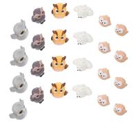 SUPVOX 30 Pezzi Miniature Gufi in Resina per Micro Paesaggio Figurine Animali Piccole per Decorazioni Giardino Fatato Ornamenti per Vasi di Succulente Accessori Creativi DIY