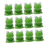 SUPVOX 30 pezzi Miniature Resin Frog Figurines Realistic Garden Ornaments For Fairy Moss Landscapes Durable Resin Sculptures For Indoor Outdoor Decor