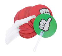 SUPVOX 30 Pezzi Paletta per Voto Portatile Colorata, Scheda Elettorale Riutilizzabile per Commissione Giudicatrice Insegnanti, Accessorio Scuola per Attività Educative in Classe