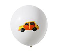 SUPVOX 30 pezzi Palloncini in Lattice Stampati con Motivi Auto Aereo e Semaforo Decorazioni per Feste di Compleanno Palloncini Riutilizzabili e Resistenti per Interni ed Esterni
