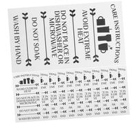 SUPVOX 30 Tumbler Care Instruction Cards in Paper Small Lightweight Inserts with Print Practical Glass Mug Cleaning Guide for Customer Use