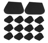 SUPVOX 32pezzi Impugnature Antiscivolo in Gomma Autoadesive per Plettri da Chitarra Neri Accessori Pratici per Chitarra per Migliorar Presa Stabilità