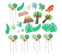 SUPVOX 33 Decorazioni per Torta Tema Animali Selvatici Topper per Cupcake Forma Animali della Decorazioni Colorate e Artigianali per Feste Compleanno e Dessert Creativi