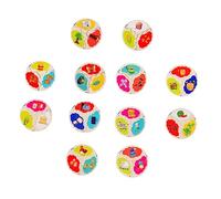 SUPVOX 36 Puzzle Educativo Legno Cognitivo Sicuro e Ecologico per Sviluppo Visivo e con Modelli Animali e Oggetti Colorati per Primi Anni come Gadget Compleanno