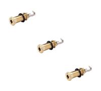 SUPVOX 3pezzi Jack Per Chitarra Cilindro Uscita Per Chitarra Elettrica e Acustica Facile Installazione Design Per Attacco Cintura Compatibile Con Cavi Standard Colore