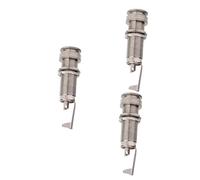 SUPVOX 3pezzi Jack Per Chitarra Elettrica e Basso Con Design Cilindro Da Facile Installazione Senza Viti Compatibile Con Cavi Stereo Standard e Strumenti Acustici e Elettrici