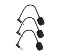 SUPVOX 3pezzi Microfono Per Computer e Telefoni Microfono Taglio Dritto Piccolo Portatile Due Mono Stereo Poli Pin Poli