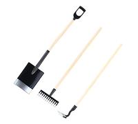 SUPVOX 3pezzi Miniature Garden Tools Shovel and Rake Models Small Gardening Tools for Desk Decor Kids Toys Suitable for Succulent Plant Care