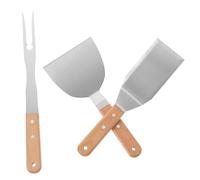 SUPVOX 3pezzi Spatole Inossidabile Con Per Bbq Utensili e Teppanyaki Confortevoli e Ergonomici Per Riunioni