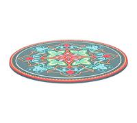 SUPVOX 3pezzi Tappetino Protettivo Per Ciotola Sonora Pvc Con Design Esclusivo Per Meditazione Large Profondo Accessorio Per Cerimonie Religiose e Pratiche Spirituali