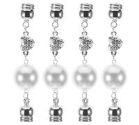 SUPVOX 4 fermagli magnetici per sciarpa: spille magnetiche con strass per hijab - fermagli per sciarpa con perle, spille senza spillo, bottoni per abbigliamento da donna, vestiti, sciarpe