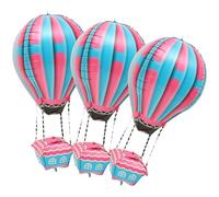 SUPVOX 4 Palloncini Mongolfiera in Alluminio 22 Pollici per Feste di Compleanno, Shower e Matrimoni, Decorazioni per Eventi Colori Vivaci e Design a Tema Mongolfiera e Adulti