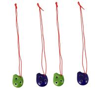 SUPVOX 4 Pcs 6 Fori Ocarina Bambini Strumento Regalo Fischio Suono Giocattolo Odami Plastica Alto C Mini Ocarina Portatile Ocarina Mini 6 Fori Ocarina Per I Bambini Bambino Ceramica