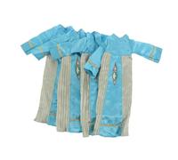 SUPVOX 4 Pezzi Abaya per Bambole Abbigliamento Islamico Morbido e Sicuro Costume Modesto per Bambole Musulmane Set Abiti da Preghiera Facili da Indossare per Gioco e Collezione