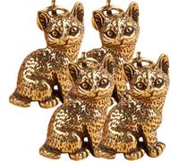 SUPVOX 4 Pezzi Accessori Gatto in Ottone Vintage, Pendenti a Forma di Gatto Facili da Usare e Decorativi per Creazioni Fai da Te e Artigianato