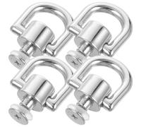 SUPVOX 4 Pezzi Anello in Lega di Zinco Argento per Cinturini in Pelle