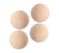 SUPVOX 4 Pezzi di Giocattoli in Legno per Esterni Palline da Croquet da Giardino Gioco da Prato in Legno Palline Rotolanti Sull'Erba Gioco da Esterno in