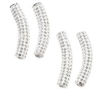 SUPVOX 4 Pezzi Fibbie in Metallo per Lacci delle Scarpe con Pietre Decorative Accessori Fai da Te per Decorazione Lacci Dettagli Brillanti per Scarpe Casual e Sportive